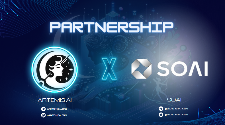artemisai_erc's tweet photo. Artemis Partnership Announcement 

Artemis AI 🤝 Self Operating AI
$ATAI X $SOAI

- We are thrilled to announce a partnership between Artemis AI and Self Operating. This partnership marks a significant milestone in our journey towards making cryptocurrency trading more accessible and efficient.

- What this means for Artemis:
We are solidifying our position as technological pioneers by announcing our collaboration to the community and actively exploring innovative development integration between $ATAI and $SOAI utilities.

- About Self Operating AI:
SOAI is not just another software application; it's a transformative force in the world of computing. Available for both Windows and MacOS platforms, SOAI leverages state-of-the-art AI models, including GPT-4v, BERT, T5, RoBERTa, Gemini Pro Vision, ResNet, and more, to deliver a truly intelligent computing experience.

- We believe this partnership will open up new possibilities and opportunities for our users. Keep an eye on our updates for more exciting news!

- Self Operating AI Links:
Website: https://t.co/qH5A6HlQA6
Telegram: @SelfOperatingAI
Twitter: https://t.co/fDsDnkxqio