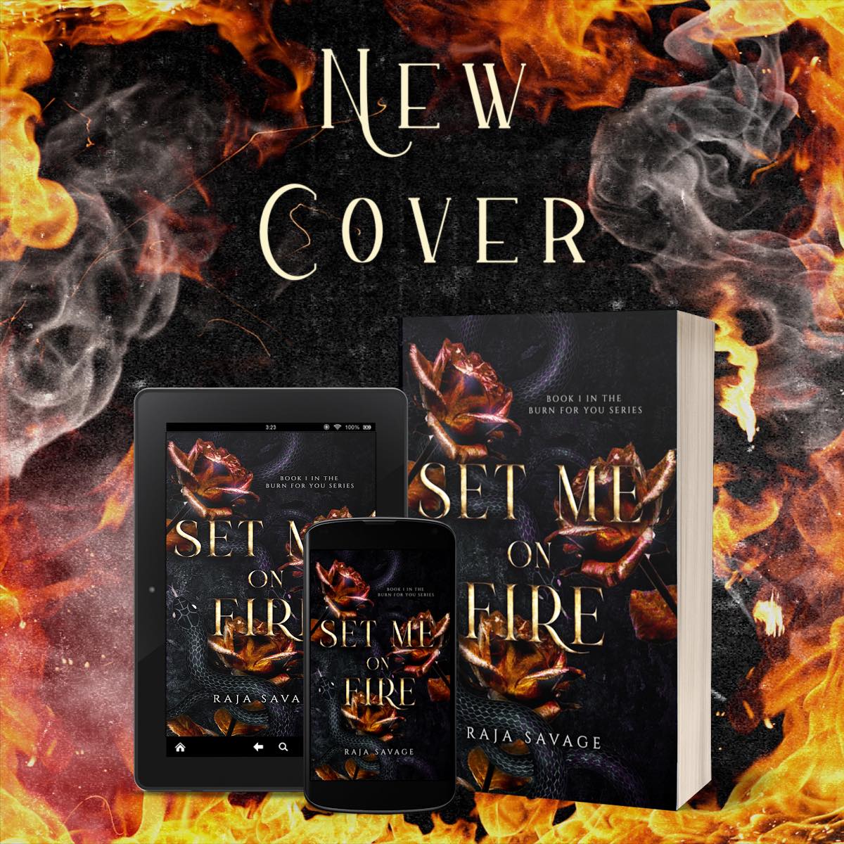 🔥Set Me On Fire has a new cover🔥 𝐒𝐞𝐭 𝐌𝐞 𝐎𝐧 𝐅𝐢𝐫𝐞 is a dark romantic suspense filled with angst, love, lies, deceit and more by Author Raja Savage books2read.com/u/3R0KqR #newcover #darkromance #enemiestolovers #loverstoenemies #whychoose