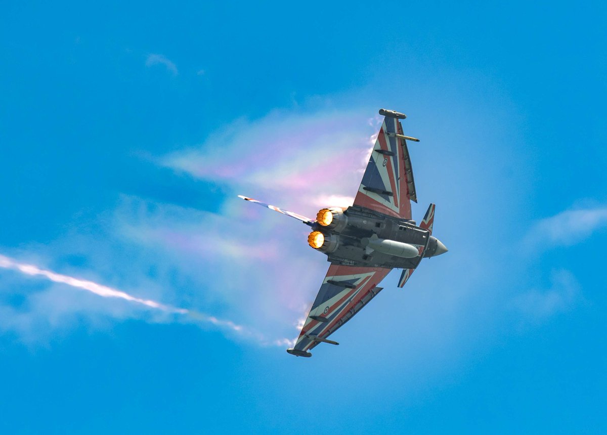 🚨 Bringing the noise... the @RAFTyphoonTeam returns to Airbourne! Watch this fearsome fighter from Friday - Sunday as it displays its exceptional acceleration, instantaneous and sustained turn rate and a mind-blowing demonstration of speed, power and agility. 📷 Claire Hartley