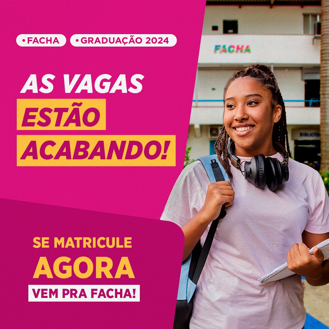 FaculdadeFACHA's tweet photo. Quer estudar na faculdade nota MÁXIMA no MEC ainda este semestre?

Então aproveita os últimos dias e VEM PRA FACHA!

Entre em contato com o Whatsapp abaixo e se matricule! 👇

📲 (21) 96409-9428

Sua história começa aqui! https://t.co/4fn5wXIczY