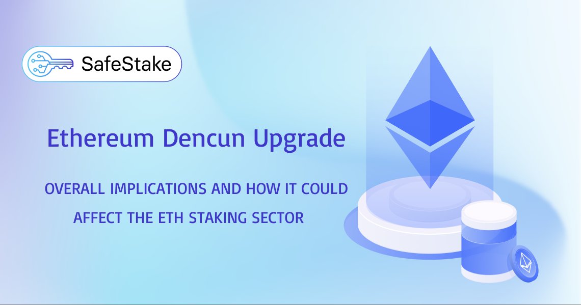 SafeStakeDVT's tweet photo. The *Dencun mainnet hardfork* happens in less than 48 hours! π
Read our *latest article* to learn more about what the EIPs contained in Dencun mean for Ethereum and ETH staking. π
https://t.co/IWd9vyScAL π
#Ethereum #DencunUpgrade #Dencun #Staking $DVT #SafeStake #LFGDVT https://t.co/2Qoc5N9Q2T
