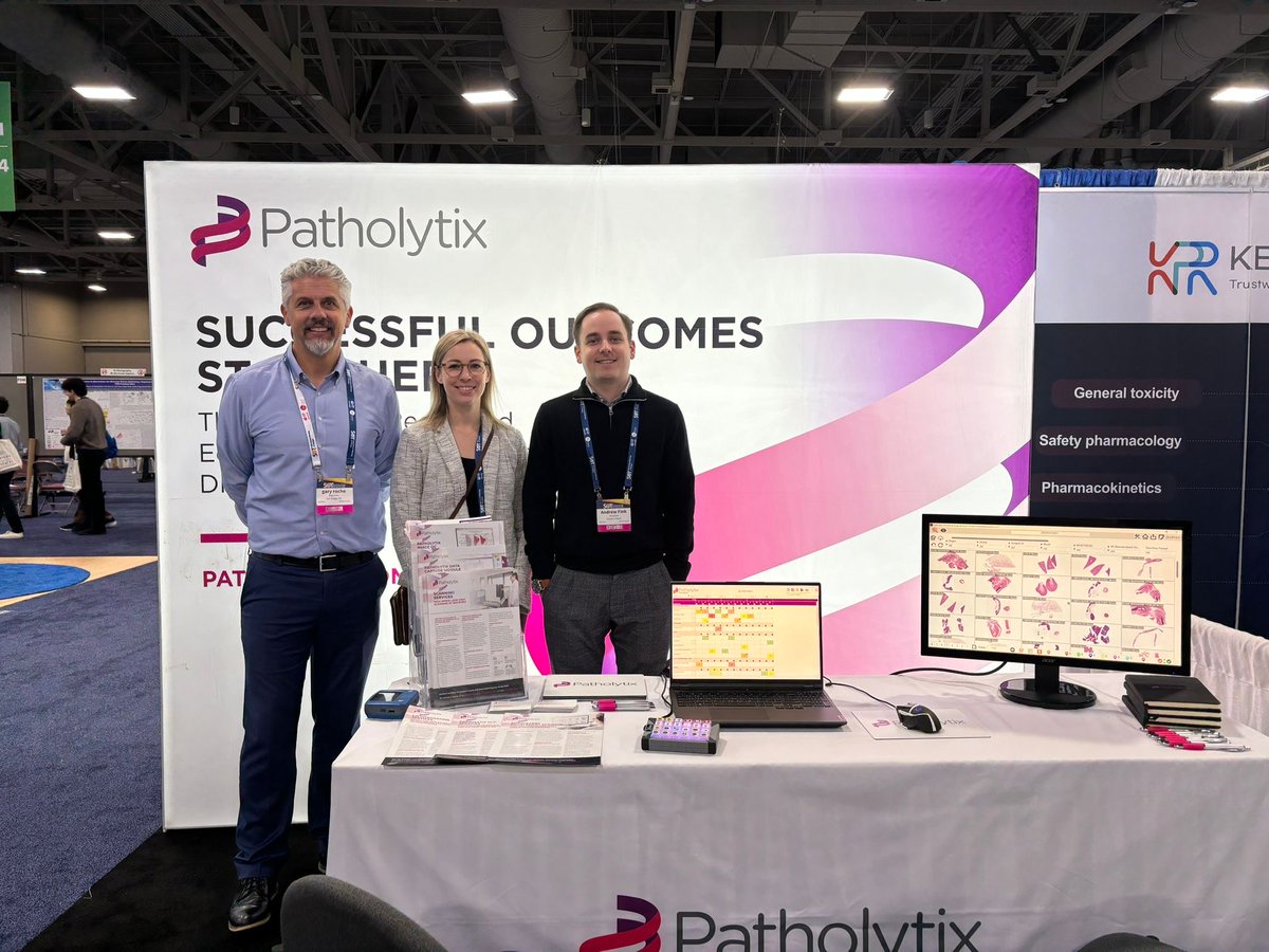 Excited to be at #SOT2024 in Salt Lake City! Find us at Booth 1915. Discover Patholytix's power: Rapid GLP scans, secure image sharing, superior study management, and precise AI insights. Advance your research with us! #DigitalPathology #ToxPath #Toxicology 🎉🔍💡