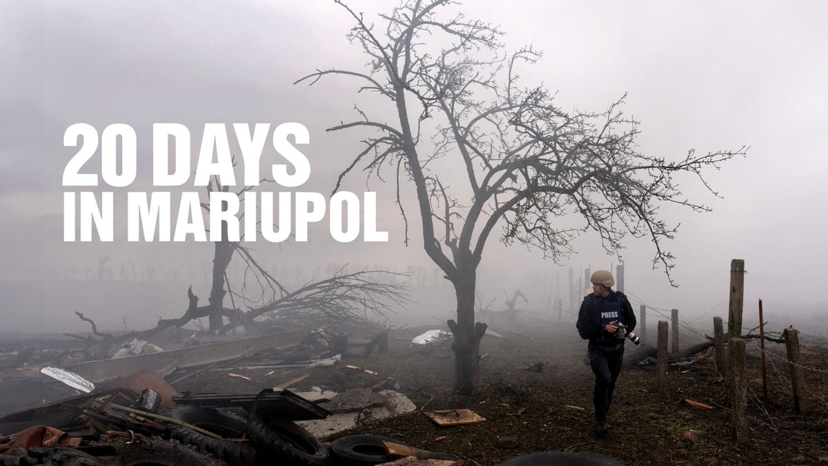 The UK Network Premiere of the recent Oscar winning Ukrainian war documentary, 20 Days in Mariupol, will air live at 10:30pm this evening on Channel 4. It's available now on Channel 4 Streaming as part of Film4’s Oscar winning films collection. channel4.com/press/news/cha…