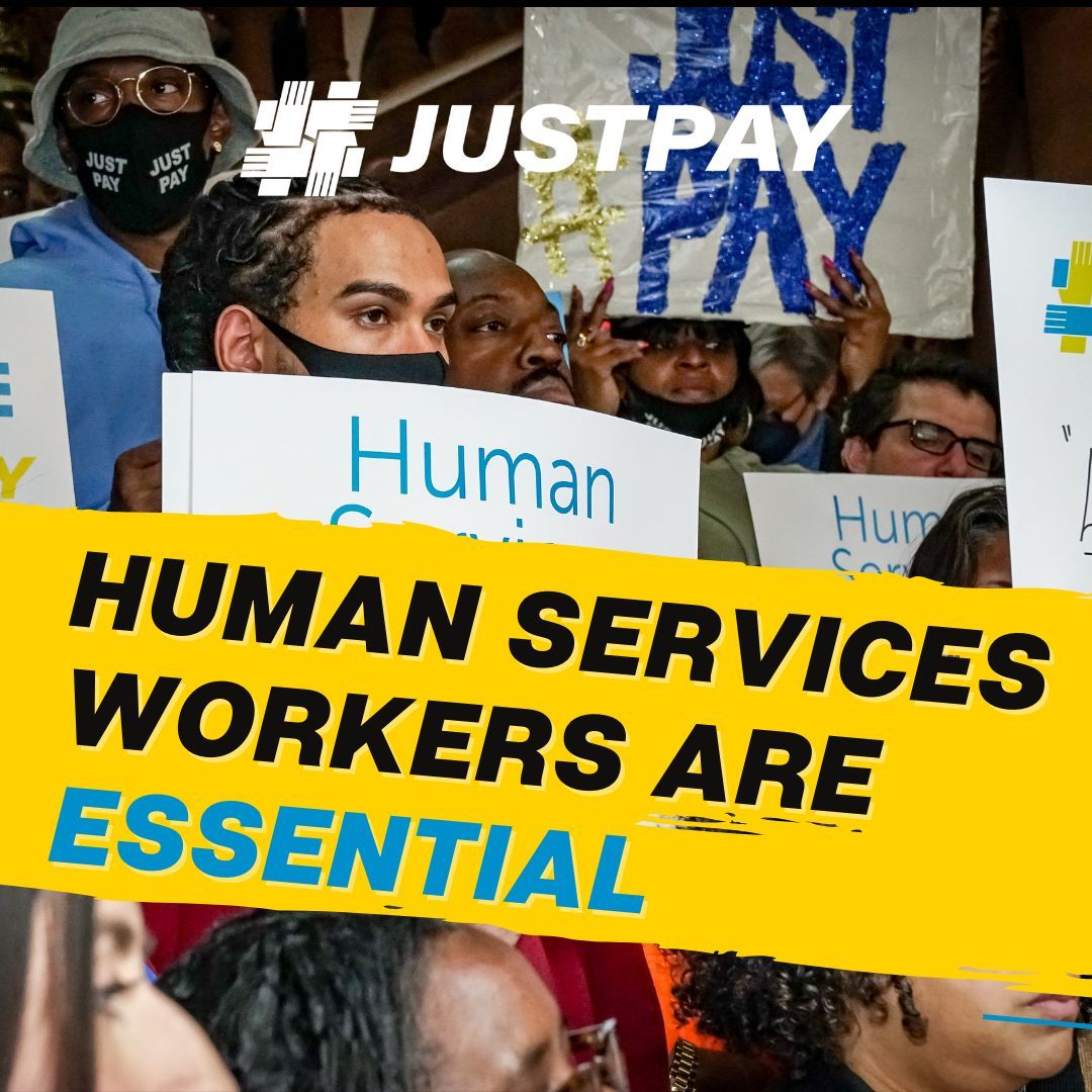 Our teams are fired up to advocate for #JustPay in Albany today! State-contracted human services workers are essential to achieving @GovKathyHochul’s vision for New York. We need her to give them #JustPay and #FundTheCOLA! @BPHACaucus @GovKathyHochul @AndreaSCousins @CarlHeastie