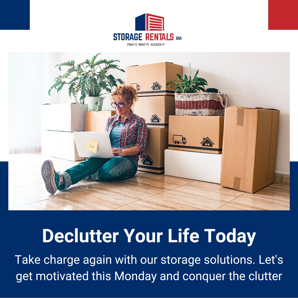 storage_usa's tweet image. Monday Motivation: Don&apos;t let clutter be the boss of you! Rent a storage space and show that mess who&apos;s in charge. Let the decluttering war begin! 💪📦  #StorageWars #MondayMotivation 

#ConquerTheClutter #StorageSolutions #OrganizedLife #StorageSpace #StorageIdeas