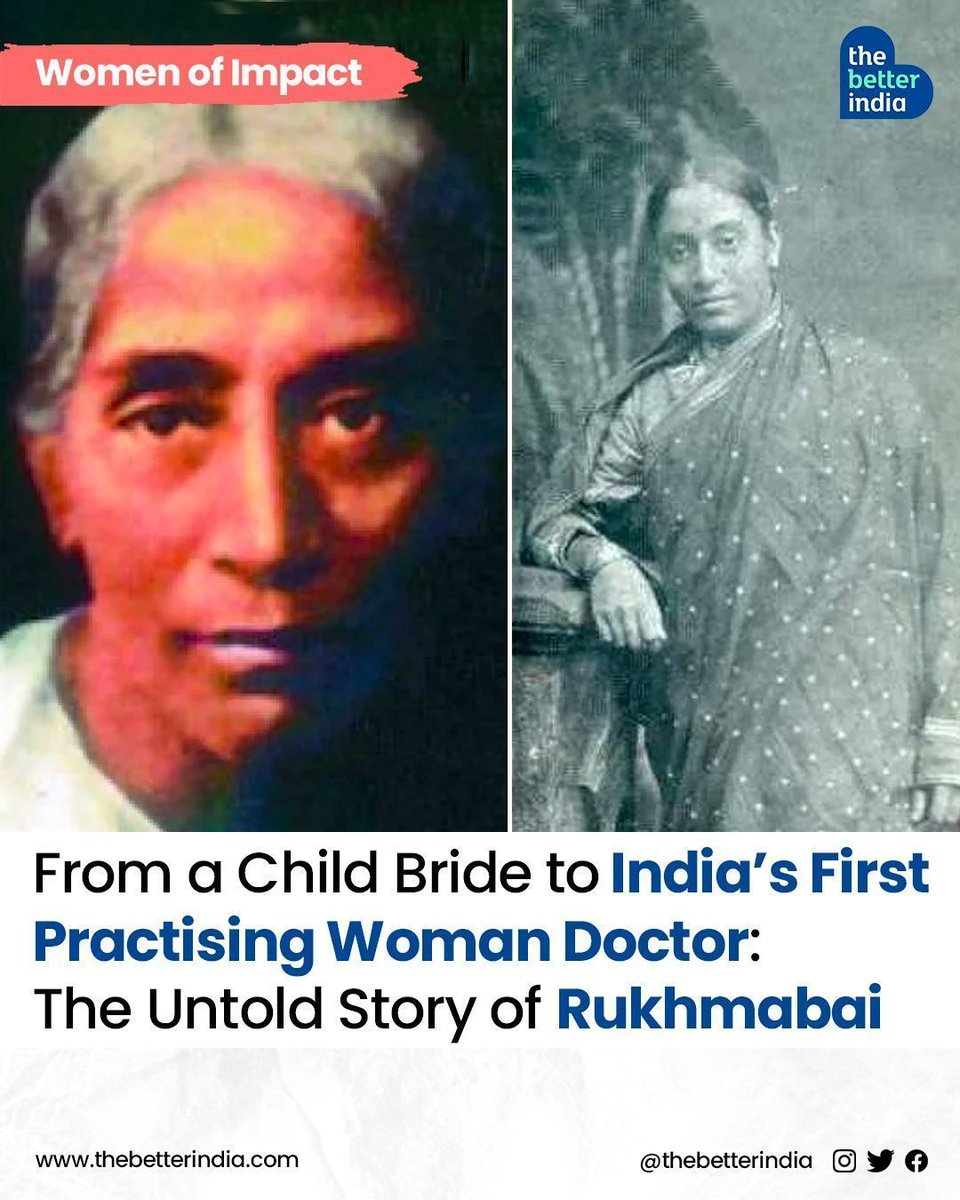 Rukhmabai Bhikaji, a pioneering figure in 19th-century India, challenged societal norms and paved the way for women’s rights. Born in Bombay in 1864, she was forced to marry at the age of 11. 

#Rukhmabai #WomensRights #PioneerInMedicine #SocialReformer #ChildMarriage