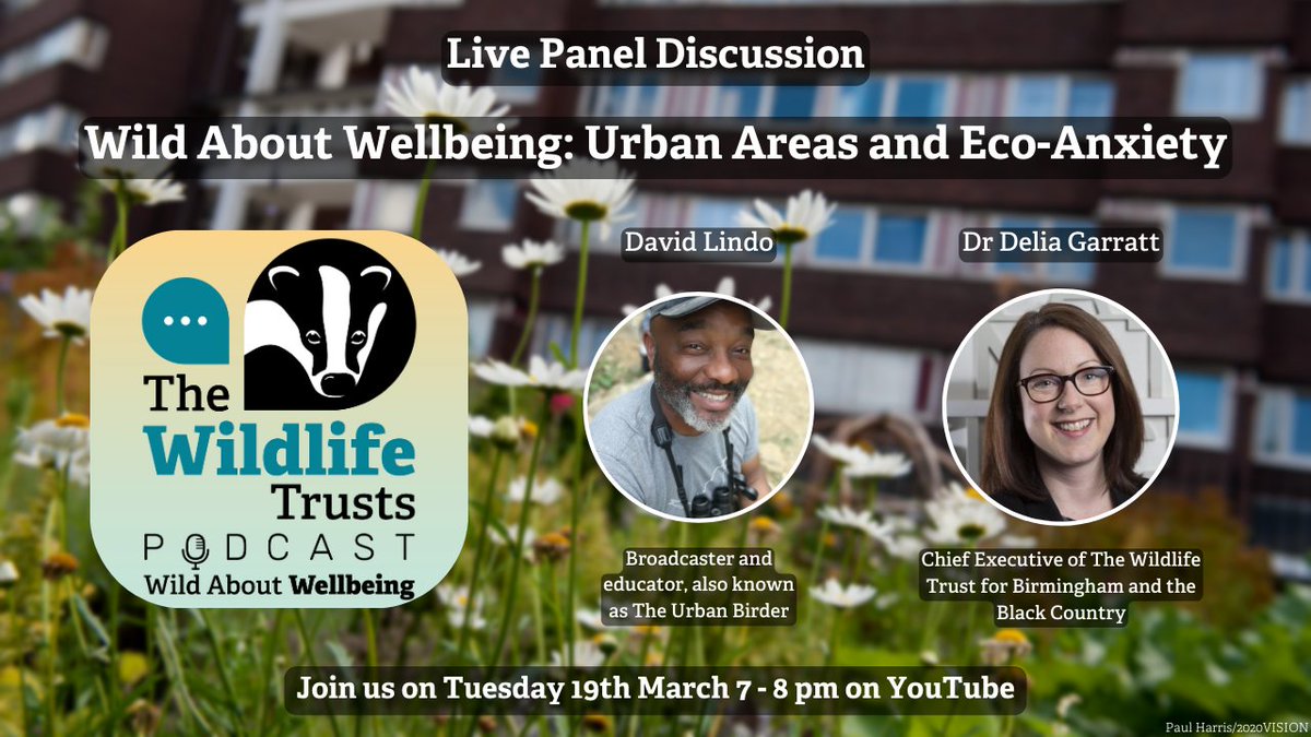 Do you want to know how to tackle eco-anxiety? Then come along to our live event on 19 March at 7pm and join us as we dive headfirst into tackling eco-anxiety 👉 wtru.st/tackling-eco-a… @urbanbirder @DeliaGarratt @WildLondon