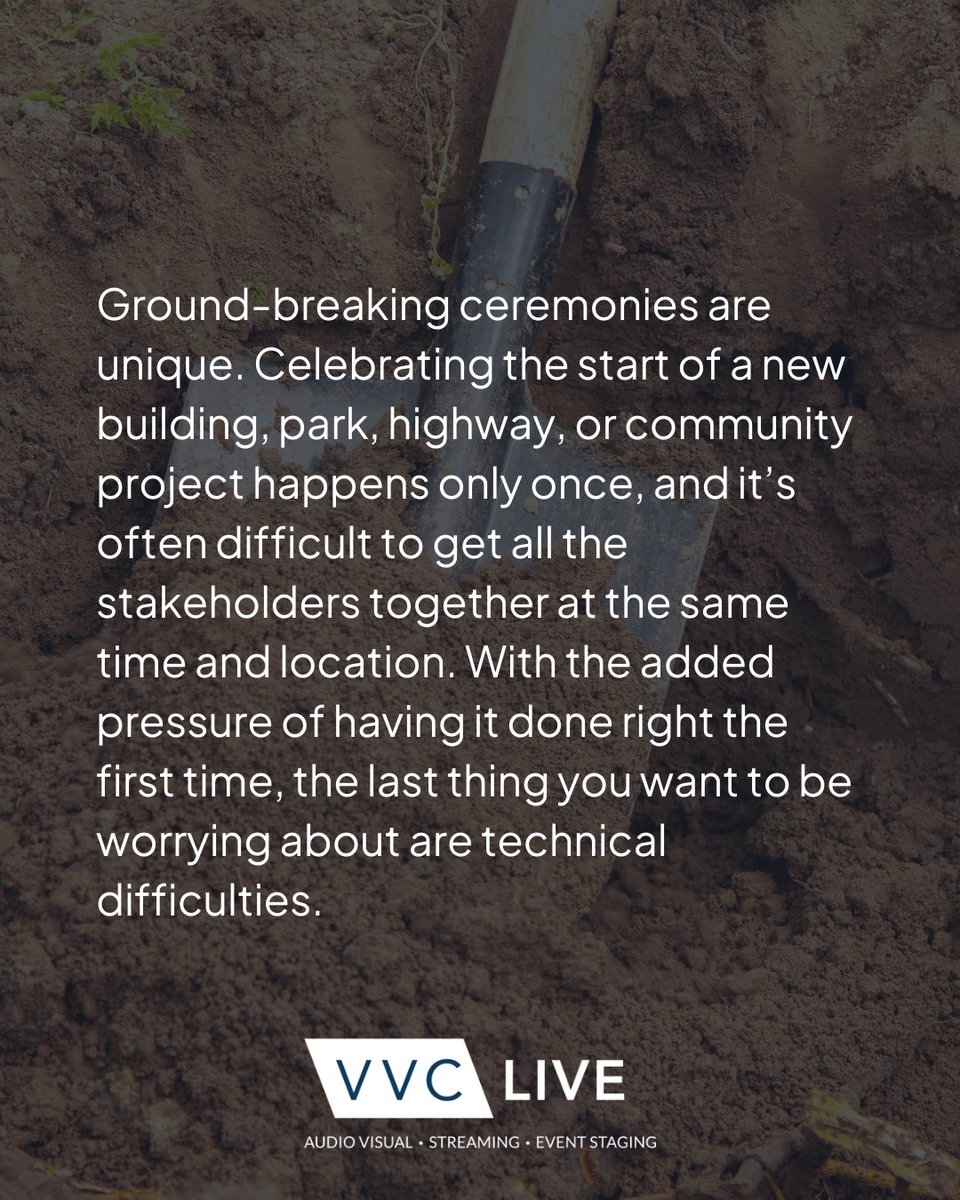 vvc_live's tweet image. Are you celebrating a ground-breaking moment? VVC works collaboratively with you to turn the vision for your event into reality through our #AudioVisualProduction, #EventStaging, and/or #Livestreaming services.