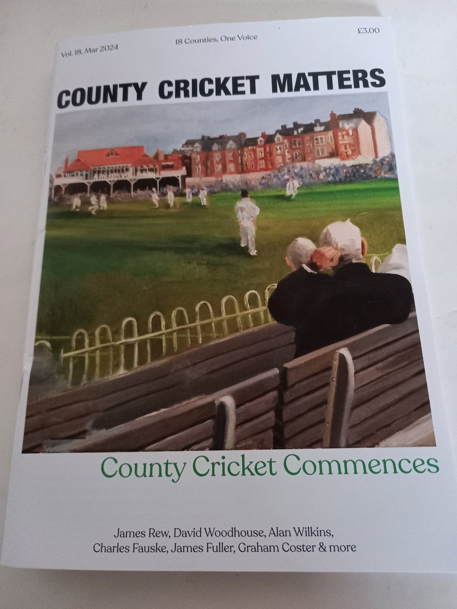 Delighted to receive latest edition (and badges!)
Will be my reading material while I'm waiting for dentist appointment tomorrow! <a href="/AnnieChave/">Annie Chave</a> <a href="/MattersCounty/">County Cricket Matters</a>