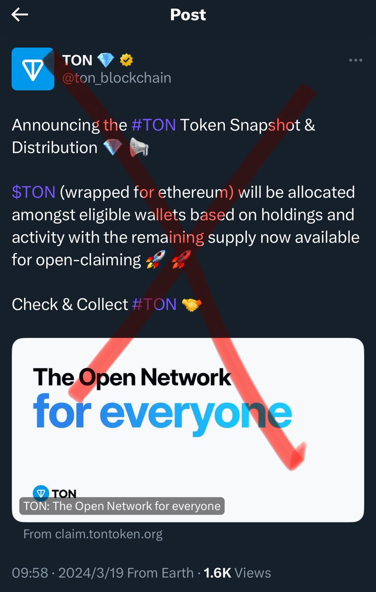 0xHoward_Peng's tweet photo. I repeat, @ton_blockchain is been hacked right now. 

Don’t click the link https://t.co/1EqnnN1zrR