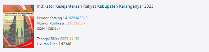 bps_karanganyar's tweet photo. Indikator Kesejahteraan Rakyat Kabupaten Karanganyar 2023
https://t.co/2oCYEuSnRu https://t.co/upJAm900Qx