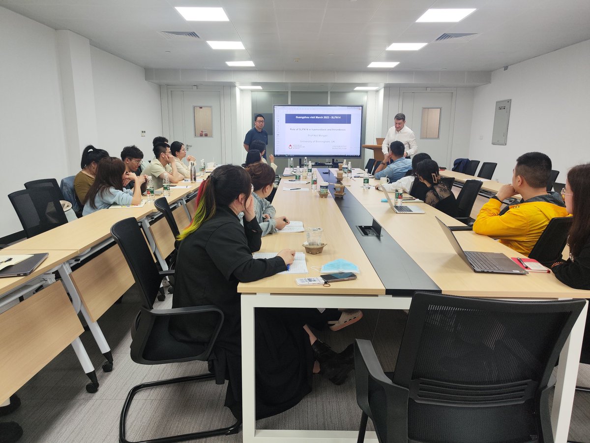 Prof Neil Morgan 💙 (@neilvmorgan) on Twitter photo Wonderful International Research leaders Programme visit to Sun Yat-sen University, Guangzhou, China
Discussing Schlafen 14 and others, enhancing collaboration, opportunities and connections. Amazing host (Prof Song Gao) and research. @ICVS_UoB <a href="/bhamplateletgrp/">Bham Platelet Group</a> 🇨🇳 🧬 🧫 🌎 🔬 a Wonderful International Research leaders Programme visit to Sun Yat-sen University, Guangzhou, China
Discussing Schlafen 14 and others, enhancing collaboration, opportunities and connections. Amazing host (Prof Song Gao) and research. @ICVS_UoB <a href="/bhamplateletgrp/">Bham Platelet Group</a> 🇨🇳 🧬 🧫 🌎 🔬 a