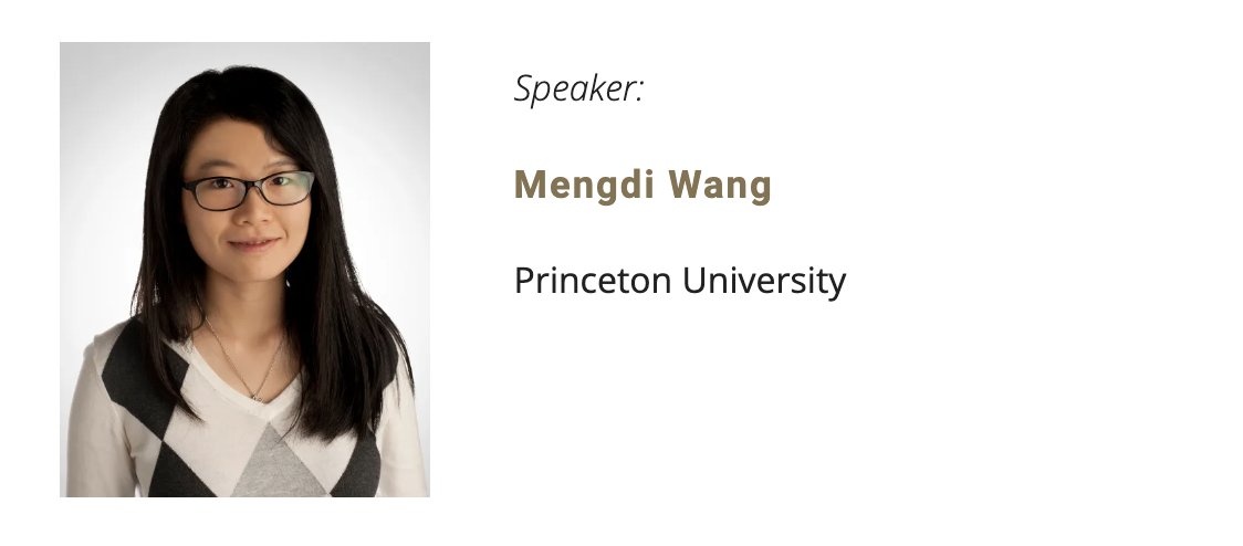 snappseminar's tweet photo. Next up on @snappseminar: Mengdi Wang (Princeton University), “Capitalizing Generative AI: Diffusion Models Towards High-Dimensional Generative Optimization”, Monday, March 25, 2024, 11:30 am –12:30 pm ET.
Zoom link: https://t.co/jlWw65aiuY

https://t.co/38CEn0CTym……… https://t.co/kLzoyyEsFo