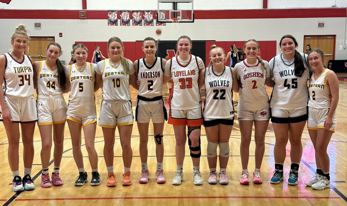 WCgball's tweet photo. One last time for our seniors 🥲 

From first grade, to their last game on the court together. Proud of our seniors for competing in the East-West All Star game tonight! 💙 We will miss you guys! https://t.co/17uyQV6Ks1