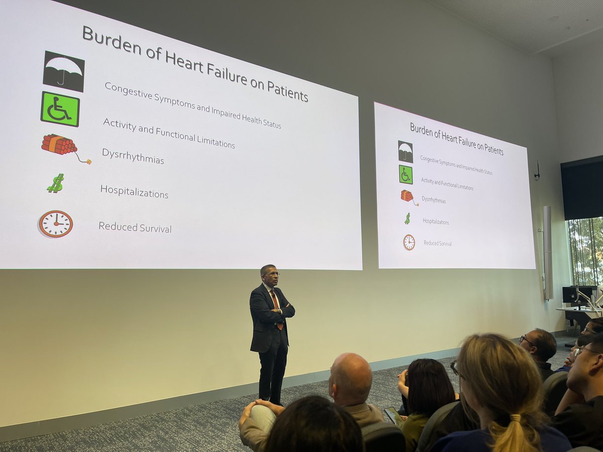 heartfulpaeds's tweet photo. Living legend in #HeartFailure @JavedButler1 is here captivating an entire room at the @MonashVHI @MonashHeart Victorian Heart Hospital… a significant burden on society and families that can be prevented with appropriate cardioprevention and early management of heart failure!❤️‍🔥 https://t.co/Rq6a9cXQML