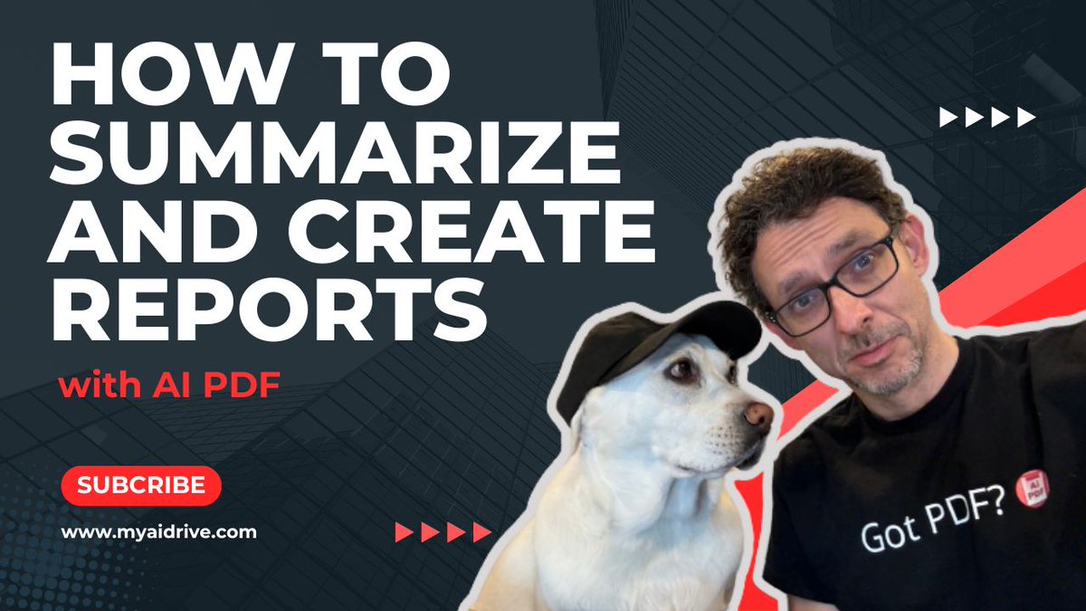 AI_PDF_Official's tweet photo. Click here to watch: https://t.co/JRQ4AfMUXe
Summarize and Create Beautiful Editable Reports with Ai PDF and AI Drive Chrome Extension. Effortless integration and powerful features.
#PDF, #AI, #GPT, GPTs, GPT4, #gpt, #gpt4, #documents, #OpenAI, #pdf.ai, #chatwithPDF, https://t.co/8k4bS1muoA