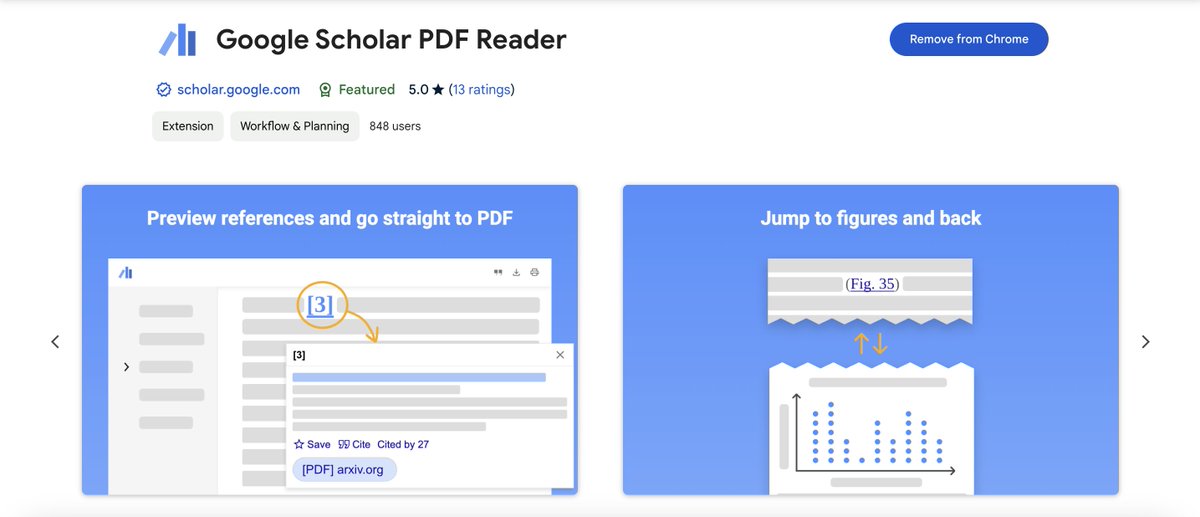 Totally impressed by the Google Scholar PDF Reader Browser Extension! It's completely transformed how I check references on the fly.📚 #GoogleScholar
🔗 scholar.googleblog.com/2024/03/superc…