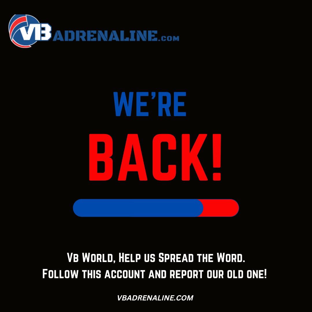 Lost everything all our content from 4 yrs and 14.5k followers😢 so if you wouldn’t mind spreading the word on our new Instagram account volleyballadrenaline thank you