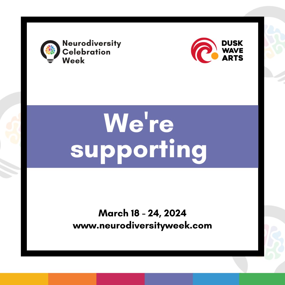 Today marks the beginning of Neurodiversity Celebration Week - Let's stand together in support, appreciation and understanding of every unique mind 🌈💙
#NeurodiversityWeek2024 #neurodiversity #WeSupport #duskwavearts