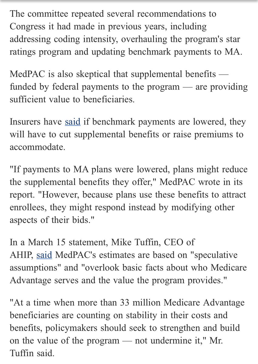 NycRetirees's tweet image. The commission estimated that in 2024 the government will spend $83 billion dollars more on Medicare Advantage beneficiaries than if they were enrolled in fee-for-service Medicare. @medicarepayment recognizes the fraud MA plans are. Will @NYCMayor listen? #getstuffdone