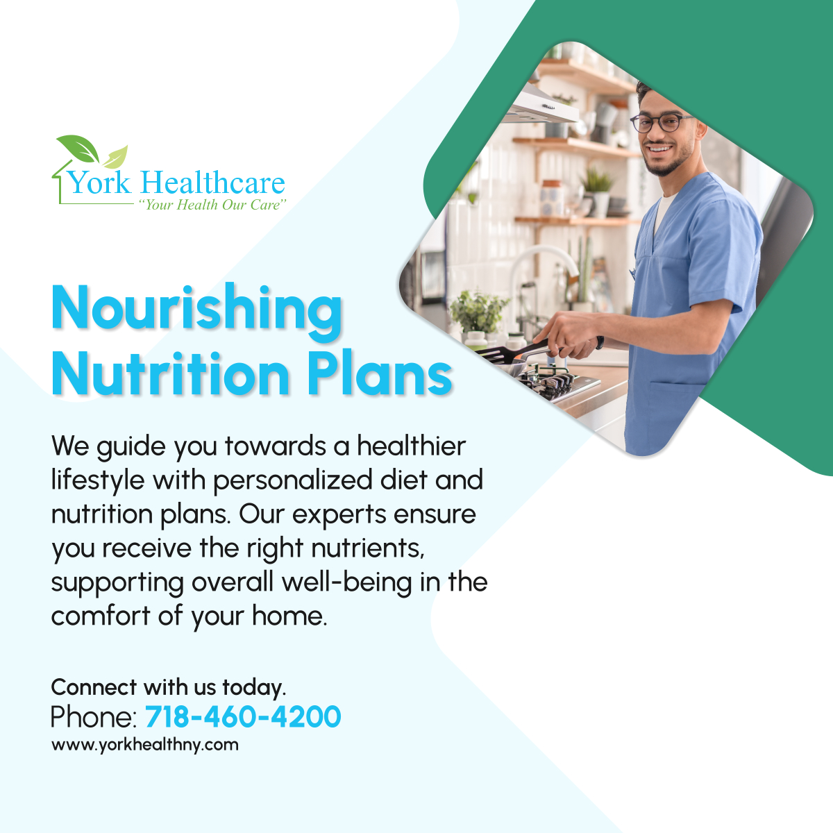 Discover the benefits of a tailored nutrition plan. Our goal is to enhance your health and vitality through expert guidance. Start your journey to a healthier you today. 

#HealthyNutrition #ElmhurstNewYork #HomeHealthCare #PersonalizedDiet #NutritionGuidance