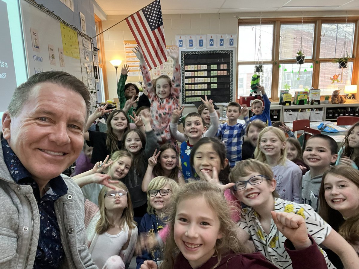 It’s late on a Monday, but I can’t finish the day without a tribute to Starbooks. It’s much less expensive than its namesake and full of amazing Ellsworth kids. I was so thankful to read to them after school today. Made my day!! Thanks for the invite!!