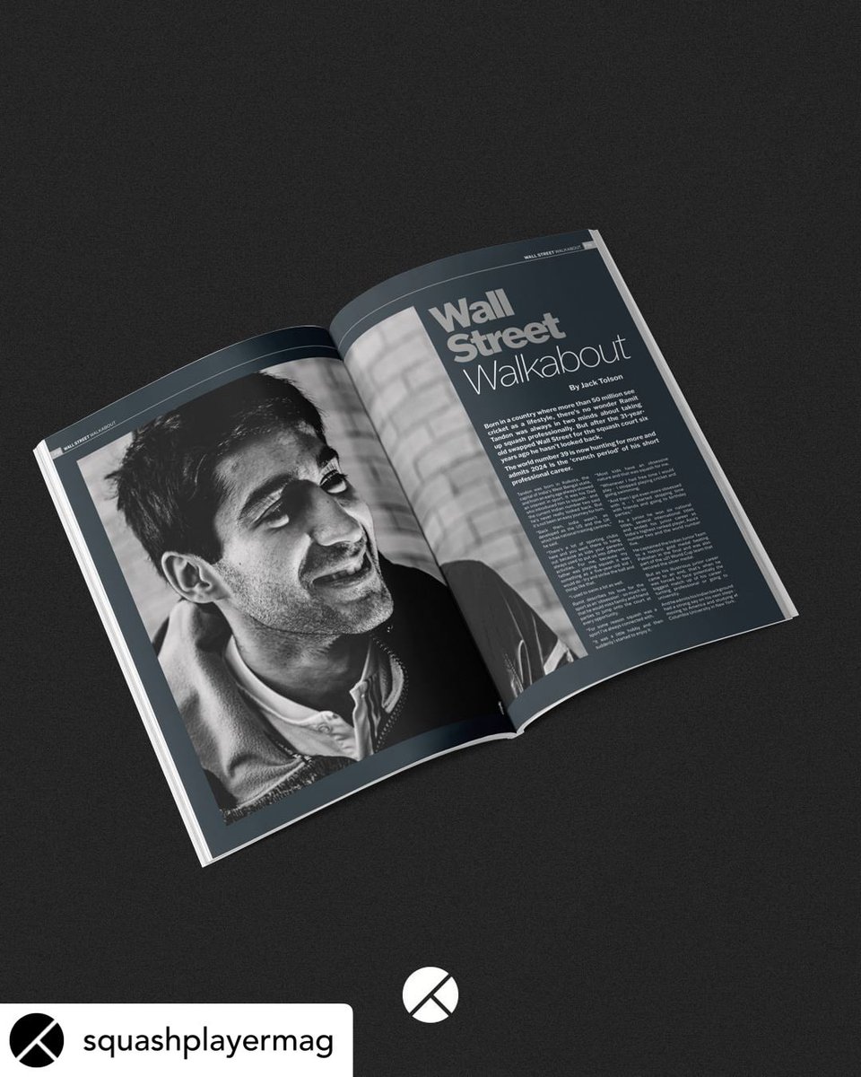 RamitTandon's tweet photo. A journey which wouldn’t be possible without the love &amp; support of those around me! Thankful &amp; blessed to be following my dream 🙏. Get your copy of the mag  as Jack dives deep into my journey from #india to my time at @Columbia &amp; beyond! 

 @Media_SAI @indiasquash @jacktolson https://t.co/ThGxEeShXN