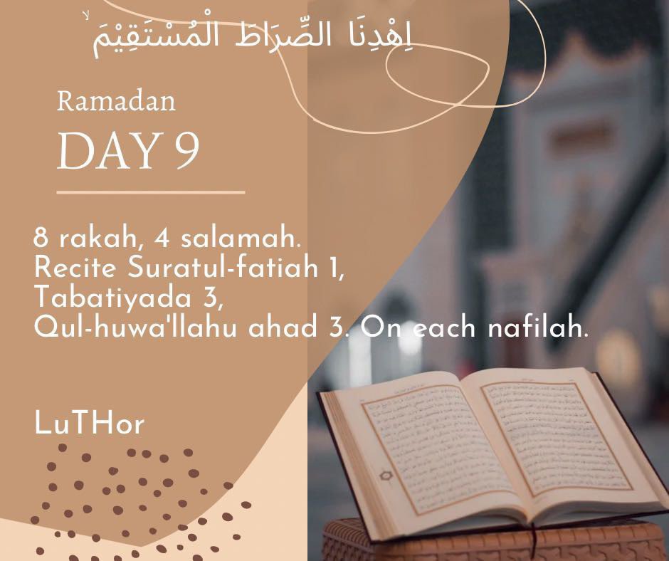 LuTHorEX's tweet photo. #ramadan2024 Day 9 https://t.co/6EMggHPRM7