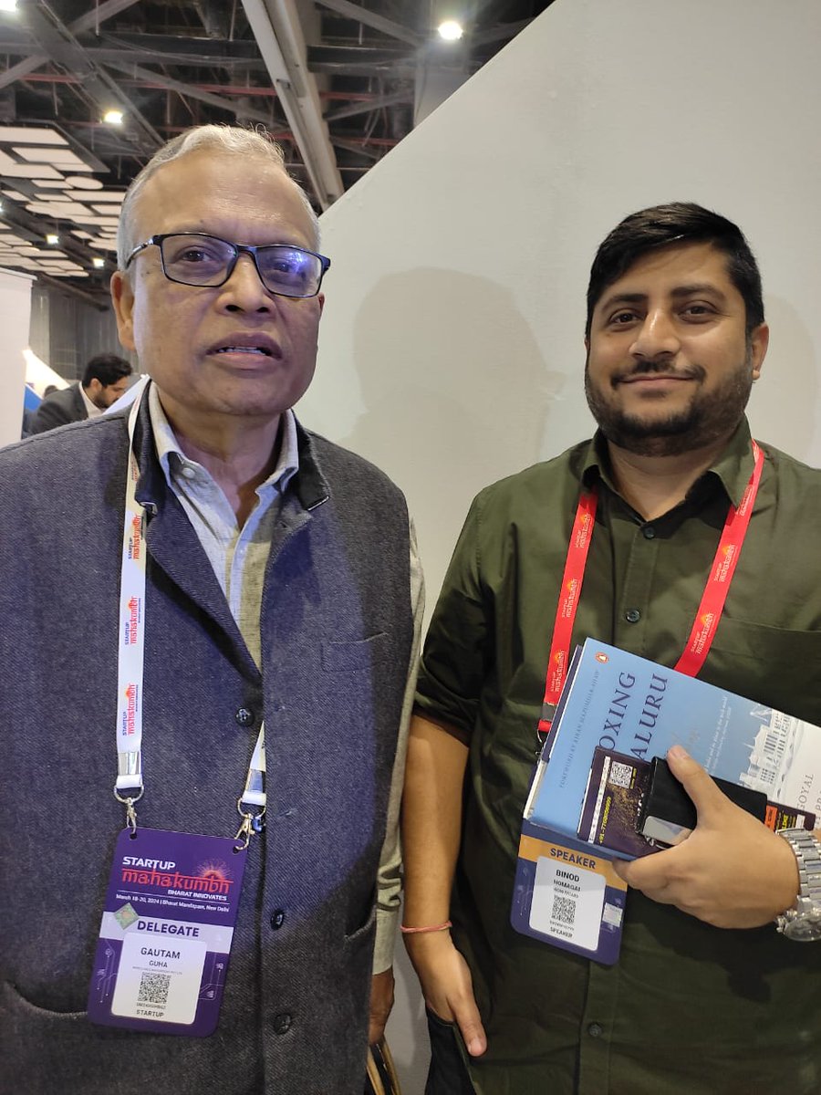 SportifyG's tweet photo. It was a great day-1 for both of our Directors at the #StartupMahakumbh event, Delhi.  Their cumulative age is just 136 years. They imbibe good vibes &amp; energy from fellow entrepreneurs.  
#ViksitBharat #nutritious #glutenfree #lifestyle #GFCFSF #Startup #EmergingStartups #IIPL https://t.co/vemCqs9B6D