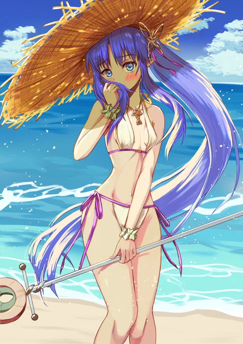 skebでキュッポンさん()にFGOのメディアリリィの水着イラスト描いていただきました!少し照れた表情のメディアリリィちゃんめちゃくちゃ可愛いです!素敵なイラストありがとうございました! 