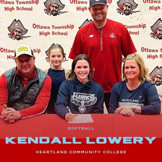 OTHS_Softball's tweet photo. Tonight we celebrate Kendall Lowery (Heartland CC) and Peyton Bryson (Coe College).  We are proud of you both! https://t.co/nefQRi55A2