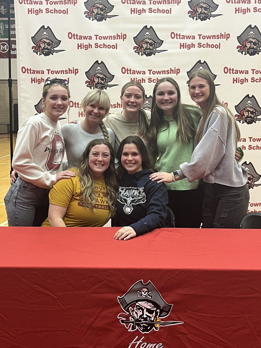 OTHS_Softball's tweet photo. Tonight we celebrate Kendall Lowery (Heartland CC) and Peyton Bryson (Coe College).  We are proud of you both! https://t.co/nefQRi55A2