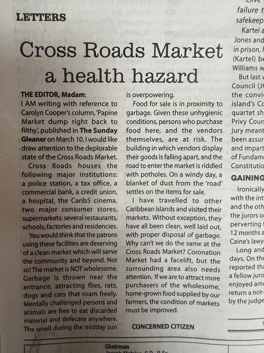 ksamcorp's tweet photo. The current condition of the Cross Roads Market and other markets in Kingston and St. Andrew, is one of the key areas that the new KSAMC administration will be paying attention to as our markets are central to the functioning of the City and its economy. #participatoryapproach https://t.co/nVnyC2aCeM