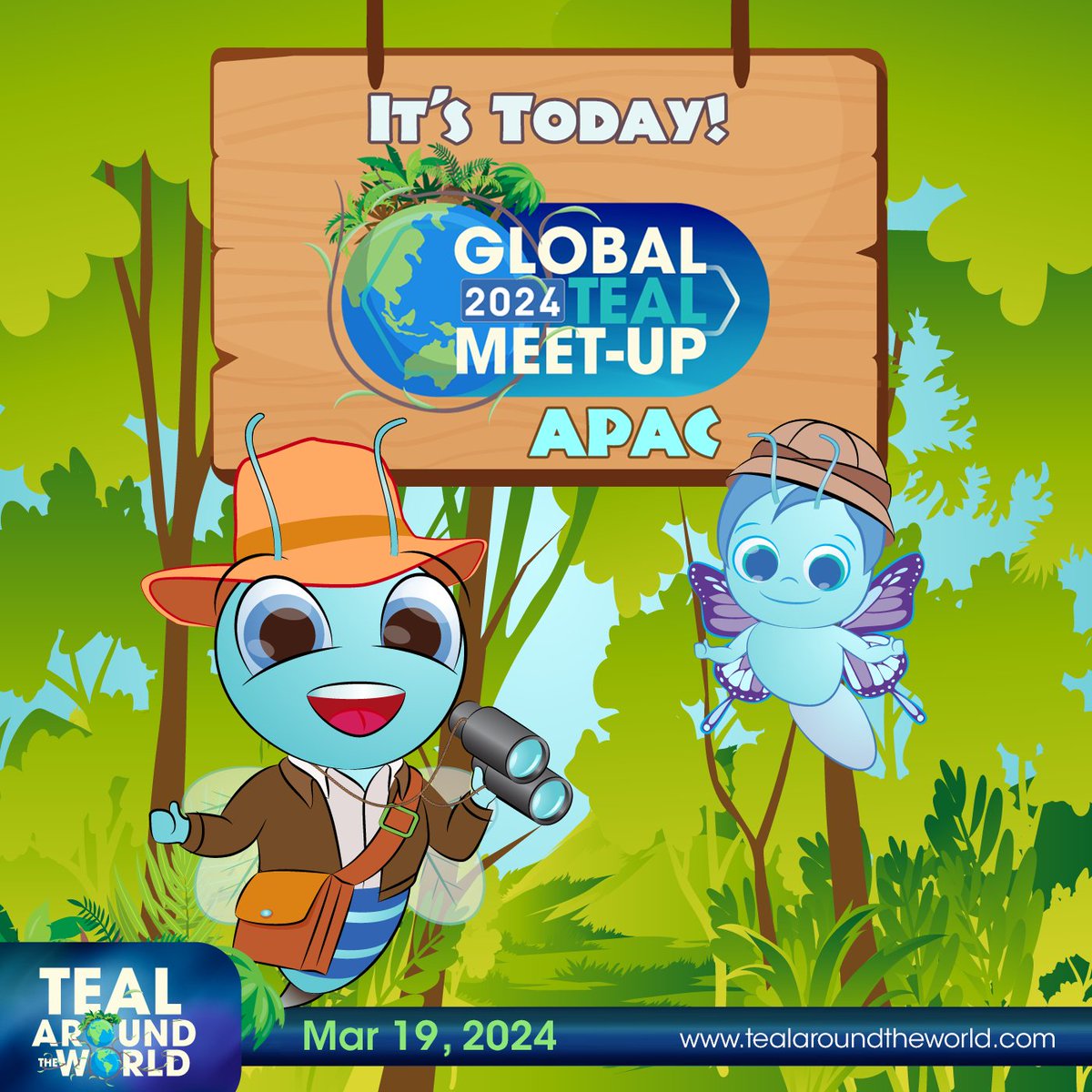 Teal Around The World tweet media