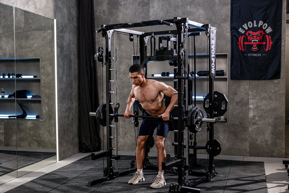 EVOLPOW M2A Smith Machine is an actual beast! Combining the benefits of a Smith Machine, a Power Rack, and a smooth pulley system to provide dynamic and efficient strength training. SHOP NOW AT evolpow.com
#evolpow #evolpowfitness #gymtime #fitnessgoal #homegym