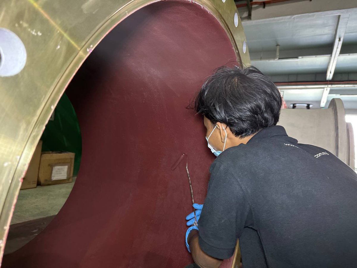 Our team’s expertise shines as they execute a specialized three-layer coating process on pipe columns for the seawater pump project.

#AdvancedCoatings #EngineeringDurability #SeawaterPumpProject #RotatingEquipment #Turbomachinery #CrescentEngineering #CESB #Klang