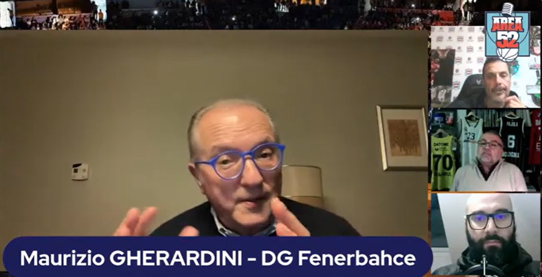 One of the most experienced and brightful mind in European basketball: Maurizio Gherardini, Fenerbahce's general manager, with us on @areacinquanta2!

THREAD!

(Full show: youtube.com/watch?v=FeSIDs…)