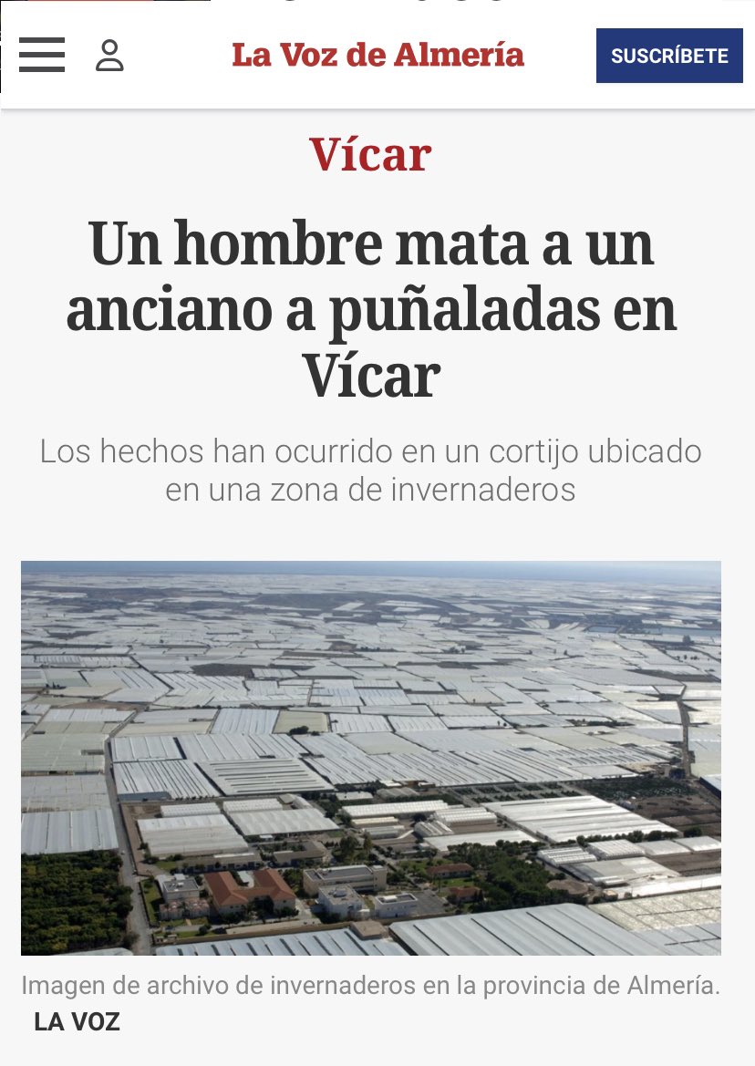 🔴 Magrebí asesina a puñaladas a un hombre de 70 años en Vícar.

No habrá minutos de silencio, ni declaraciones institucionales, ni contadores para una víctima más de las fronteras abiertas.

Solo un silencio atronador. El silencio de los hipócritas.