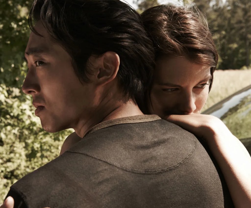 DeanGagaKennedy's tweet photo. Sometimes                              Sometimes 
It last in love                         It hurts instead 

#TheWalkingDead #Richonne #Gleggie 
#TheOnesWhoLive https://t.co/INxrAgXpmm