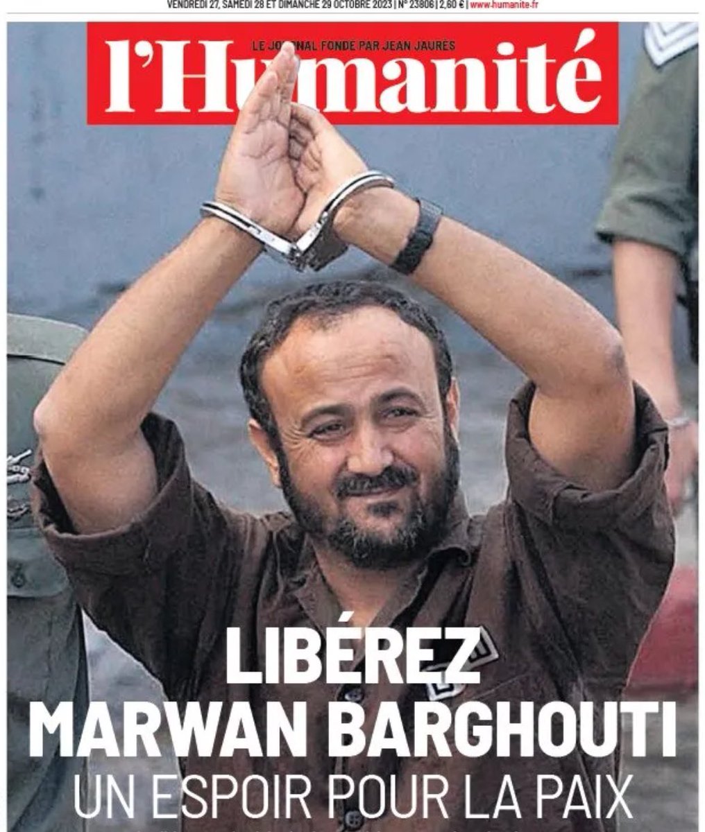 Portes_Thomas's tweet photo. J’apprends ce soir que Marwan Barghouthi a été victime d’une tentative d’assassinat à l’intérieur de la prison de Majido. Alors qu’il est à l’isolement, des unités spéciales israéliennes l’ont brutalement attaqué, lui infligeant de graves blessures. 
Je demande à nouveau sa libération immédiate.