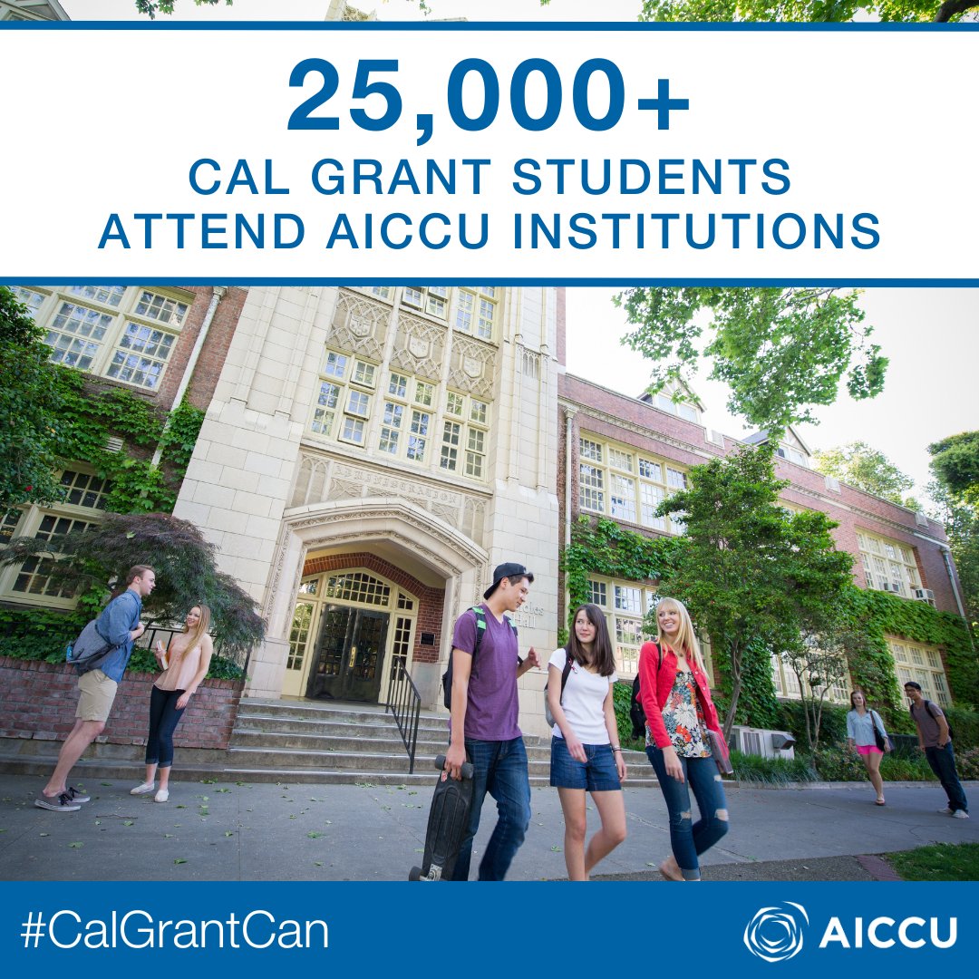 #CalGrantCan make higher education more accessible and affordable for students. AICCU continues to advocate for increased investments into the Cal Grant program so that our students can pursue their academic aspirations without the burden of heavy financial constraints.