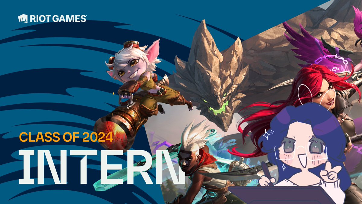 lytellica's tweet photo. soso excited and grateful to announce that I'll be working at @riotgames as a vfx intern this summer! ✨🤍

actually feels like a dream <3
#riotintern2024 #riotgames https://t.co/OhgfIWhlcz