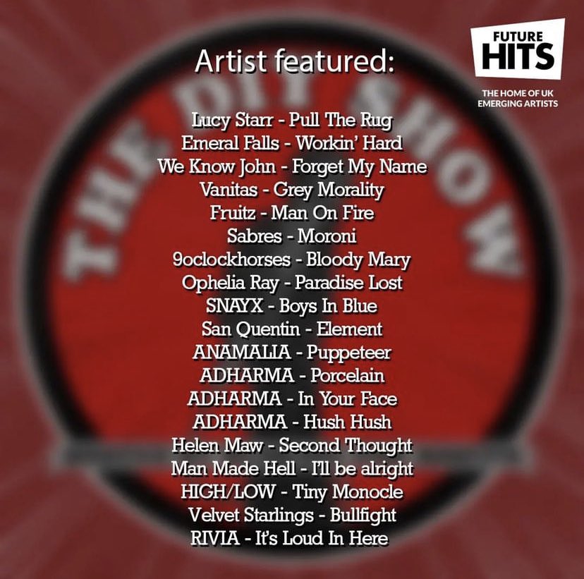 MoonManPR1's tweet photo. Tune in from 8pm tomorrow Tuesday 19th March for ‘Man On Fire’ from @fruitzofficial on the #DIYShow on @FutureHitsRadio 💥 Huge thanks to @BuskingFM for the support!
#Fruitz #FutureHits #FutureHitsRadio #newmusic #Rock #Indie #Alternative #music #fruitzofficial #DIYradioshow https://t.co/O4KsLRymEO