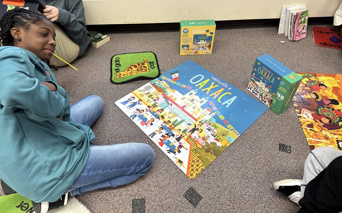 Finally! That’s what these students said. These students were able to finish the puzzle (pic 1) as they had more time during class to do it. They usually had 5-10 min and it was not enough time. Today they even had time to finish a 2nd one 👏🏽 <a href="/OakPark97/">Oak Park District 97</a>