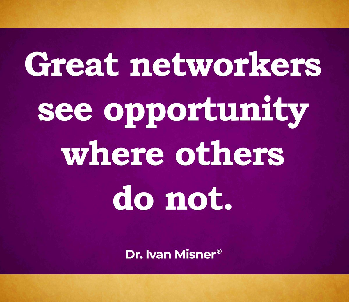 IvanMisner's tweet image. IvanMisner.com 

#Networkers #Ivanism