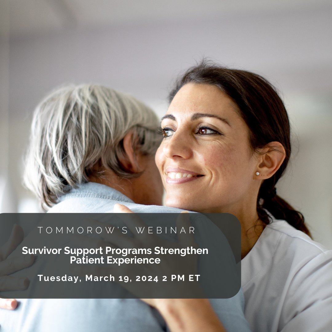 In this webinar, participants will gain in-depth knowledge of how providing survivor support programs can enhance the human experience of health care. Register ow.ly/nKu750QW76A