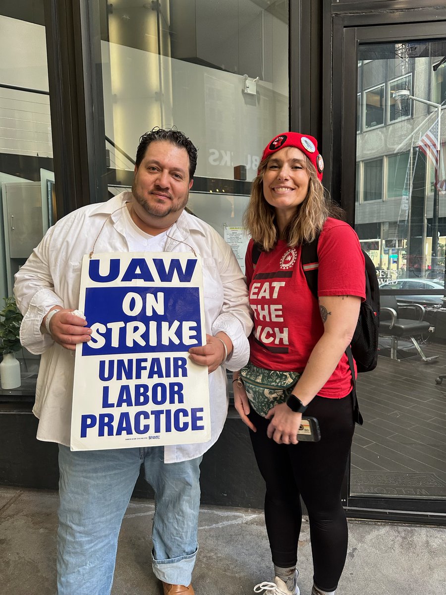 MFJUnion's tweet photo. BARGAINING UPDATE 📝- Thankful to our Shop for their determination and actions that prompted MFJ to return to negotiations. We also appreciate our Union allies across the City. We hope MFJ is ready to bargain in good faith and give us a fair a contract. https://t.co/jFFX8gH3jy