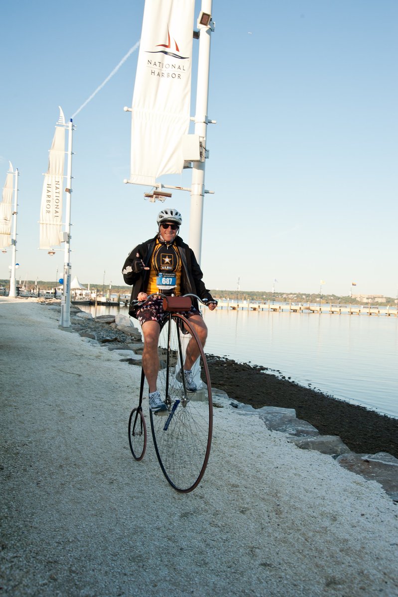 A cyclist riding a Penny-farthing bike at the beginning of the 'Law Enforcement Ride and Run to Remember' event in October 2011.

#RemembertheFallen #RideandRuntoRemember #LawEnforcement #SupportLawEnforcement #Memorials #Museums #LawEnforcementMemorial