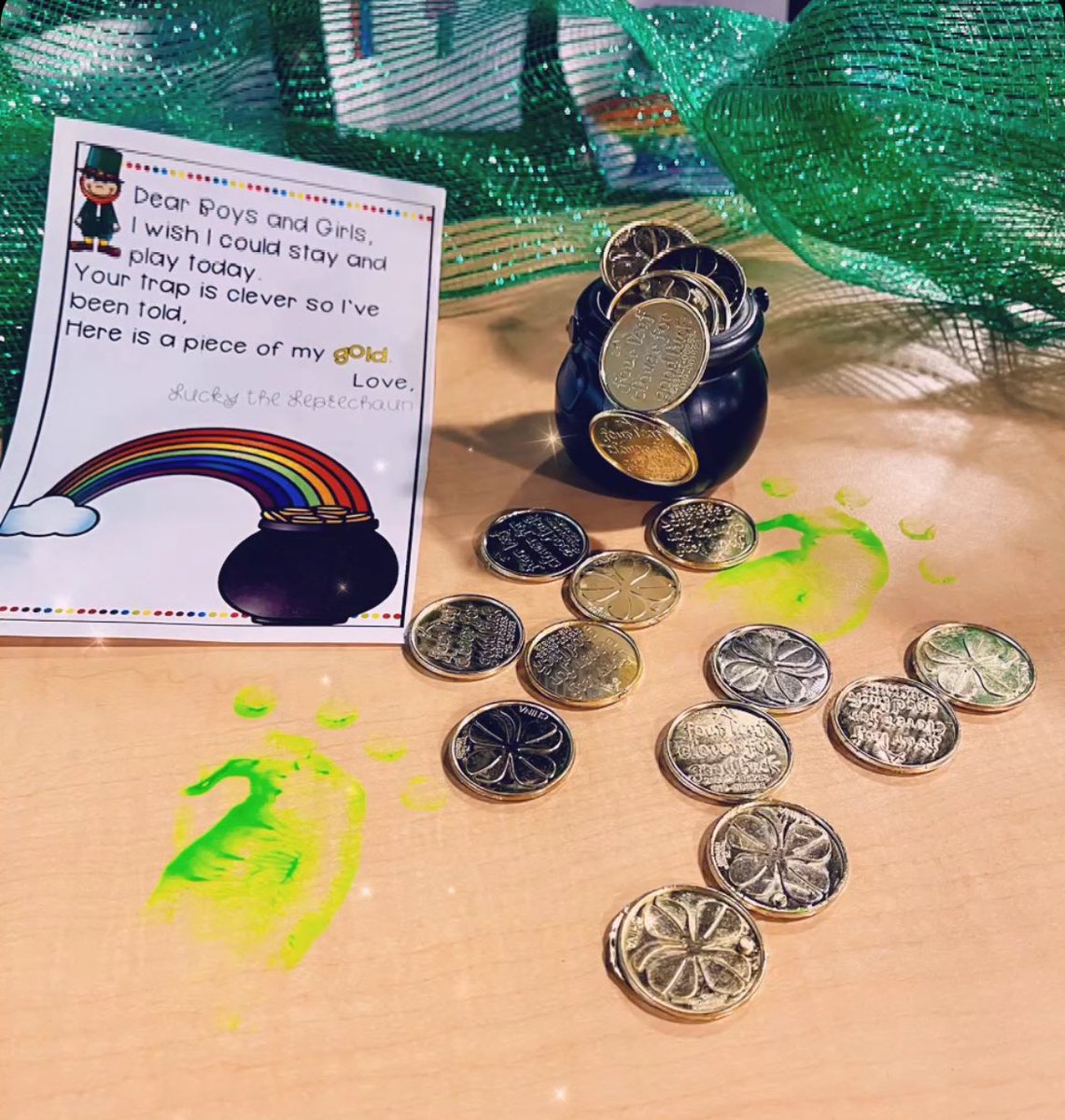 You may have gotten away this year, but we will be sure to get you next year, Lucky the Leprechaun 🍀 🌈 🌟