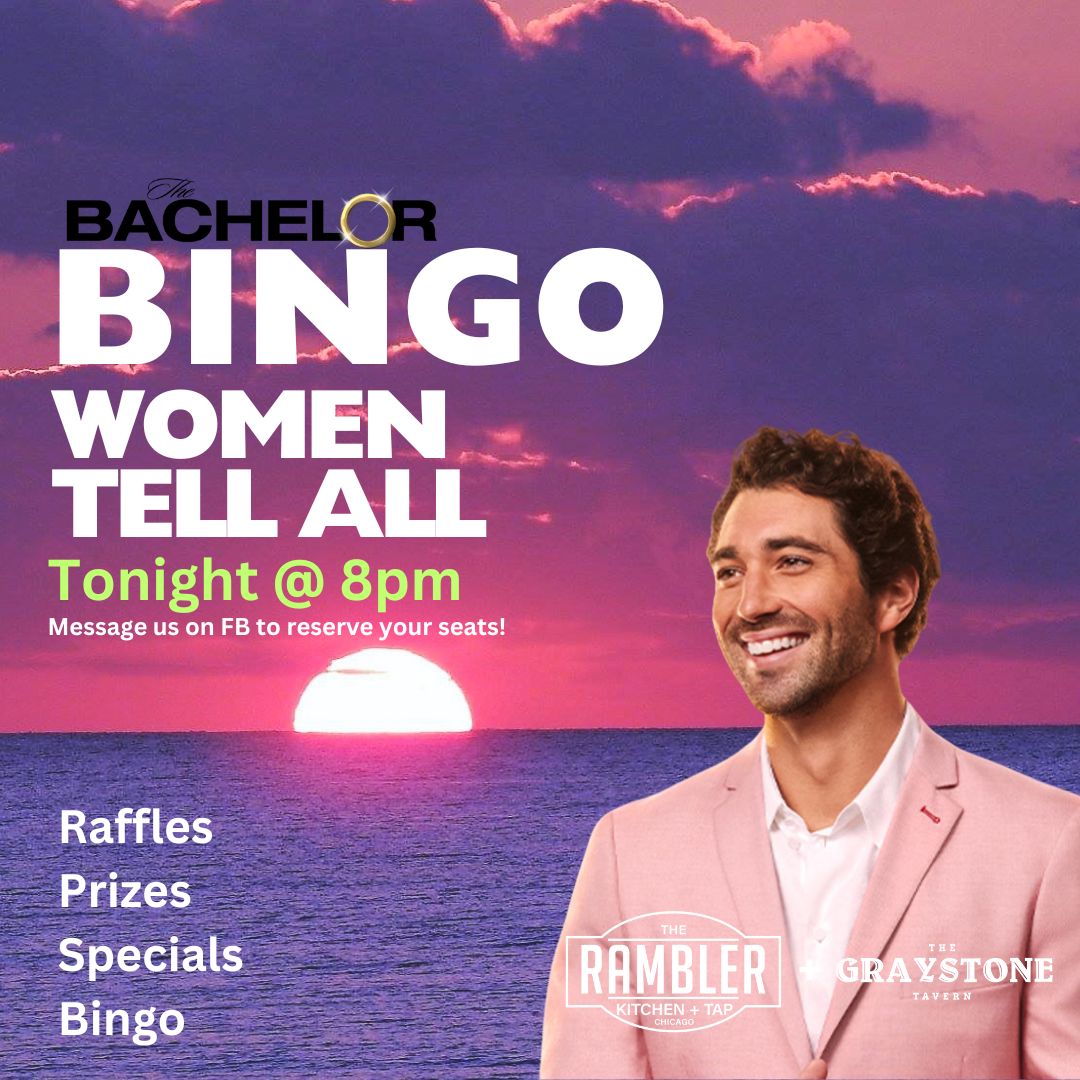 Tonight at 8PM (note the special time this week!), the Women Tell All as we dive deep into the drama, behind the scenes, and bloopers of Joey's women this season. 

Message us on FB for seats!